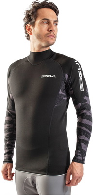 2026 Gul Men's Response 1mm Thermo Top Re0057-c1 - Negro / Camuflaje De Contorno