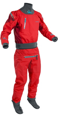 2025 Palm Hombres Atom Back Zip Traje Seco Para Kayak Y Cremallera Con Flame / Chilli 12380