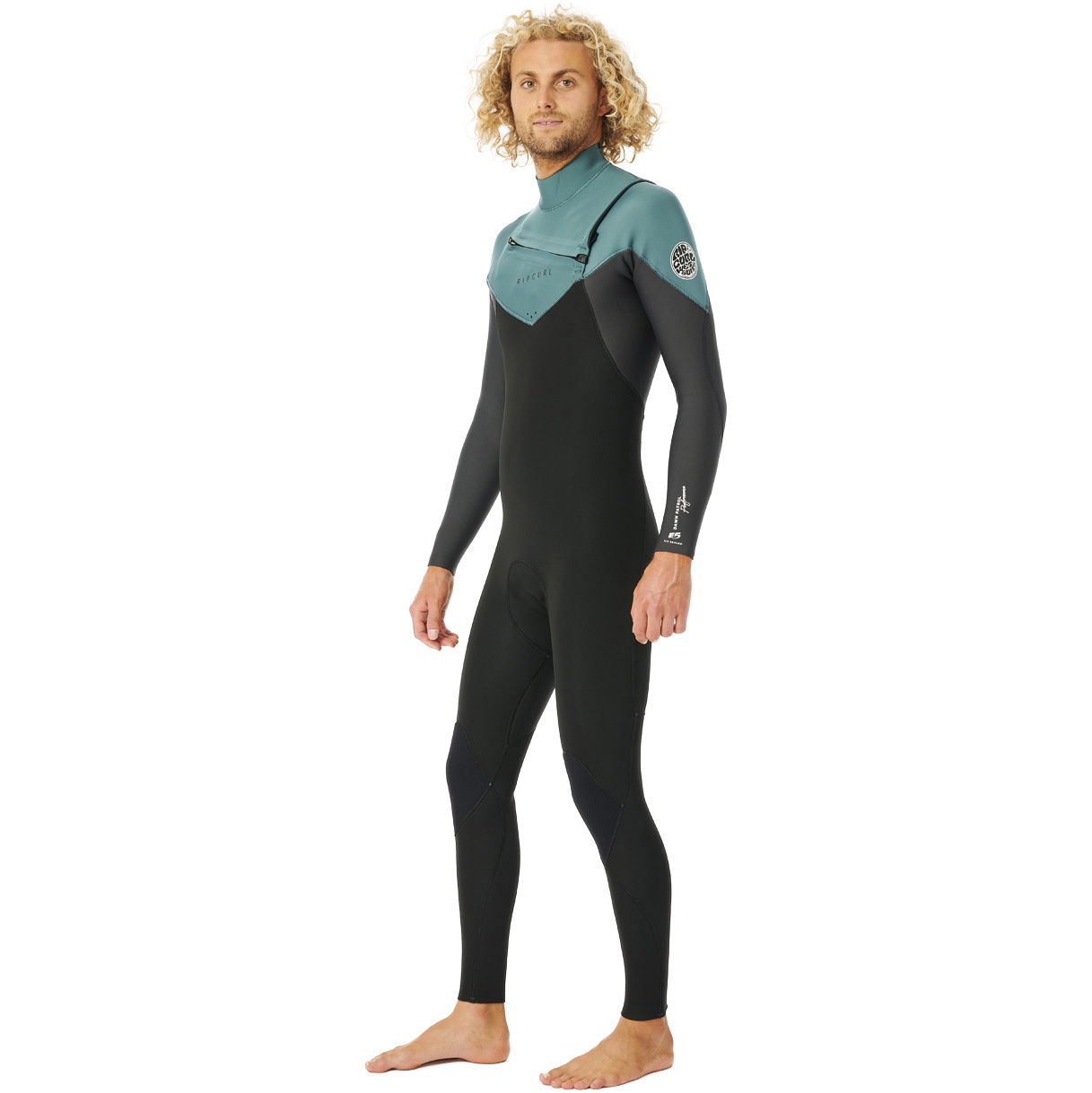 2023 Rip Curl Hombres Dawn Patrol Performance Eco 3/2mm Chest Zip Neopreno 15MMFS - Muted Green