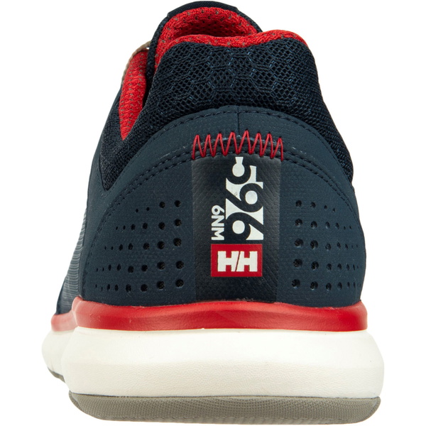 2026 Helly Hansen Hombres Ahiga V4 Hydropower Zapatos De Vela - Navy / Rojo Bandera