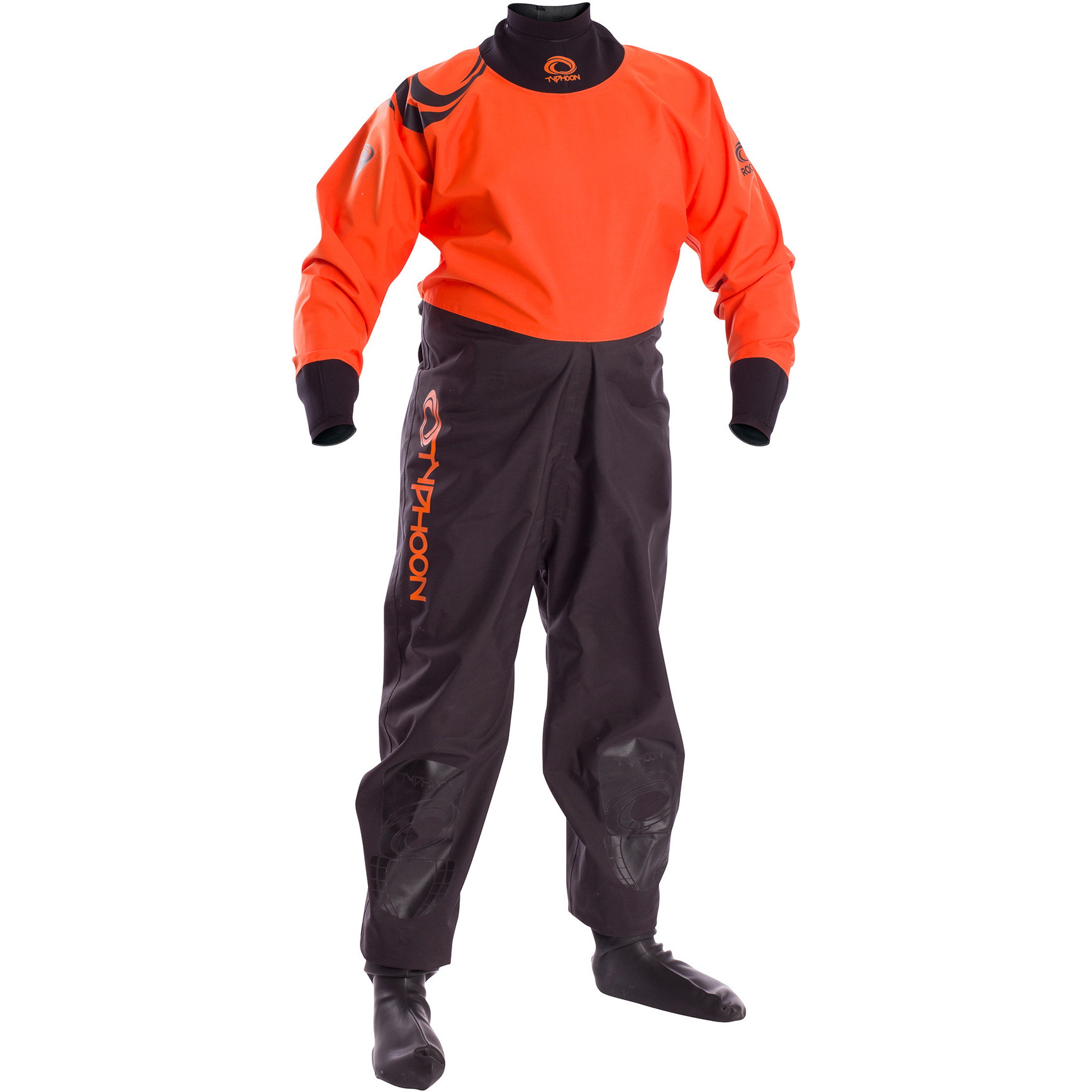 2022 Typhoon Junior Rookie Drysuit Negro / Naranja 100171