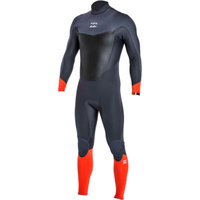 Absoluto Comp 3 / 2mm vuelta Cremallera Traje NARANJA