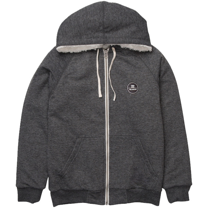 Billabong todo el día Sherpa Zip Hoody OSCURO GRIS HEATHER Z1FL12