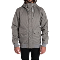 Chaqueta De Día Lluvioso Gris Jaspeado