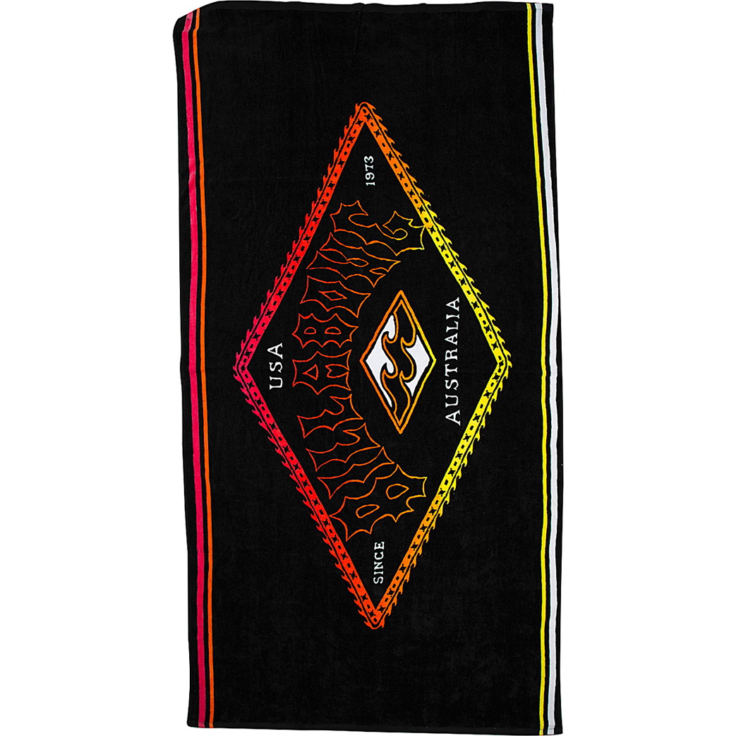 2016 Billabong Re-emisión extra de toallas grandes de playa Negro W5TO05