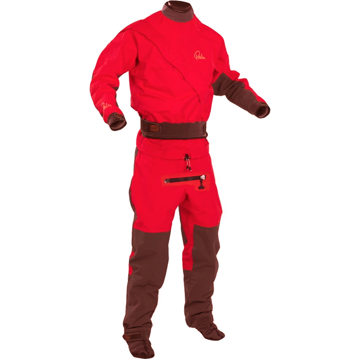 2017 Palm Cascade Inmersión traje seco Rojo / Negro Incluyendo undersuit 11741