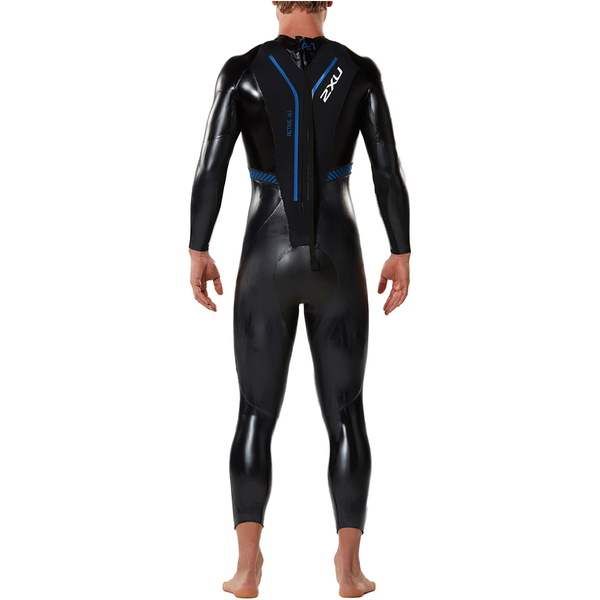 2017 2XU MENS A: 1 traje de neopreno ACTIVE Triatlón BLACK / COBALT BLUE MW2304c