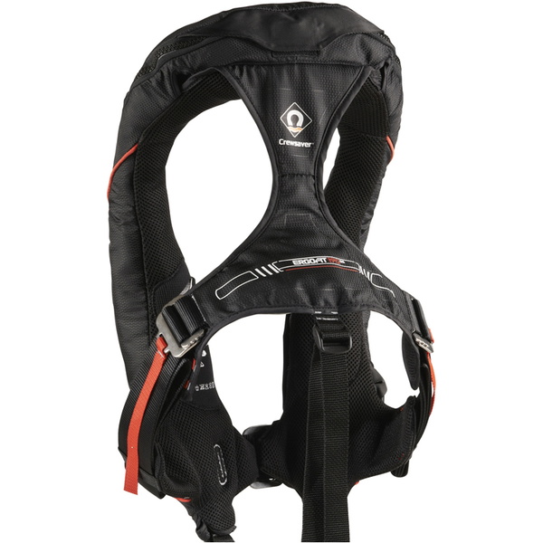 2026 Crewsaver Ergofit 190n Chaleco Salvavidas Con Capucha Ligera Para Arnés Automático En Alta Mar 9125bkap