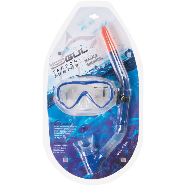 2020 Conjunto De Máscara Y Snorkel Gul Junior Tarpon En Azul / Negro Gd0002