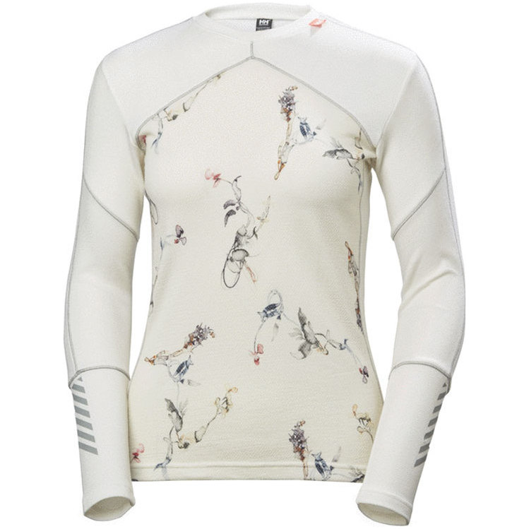 Helly Hansen Womens HH Lifa Merino Crew Base Layer Top White 48341