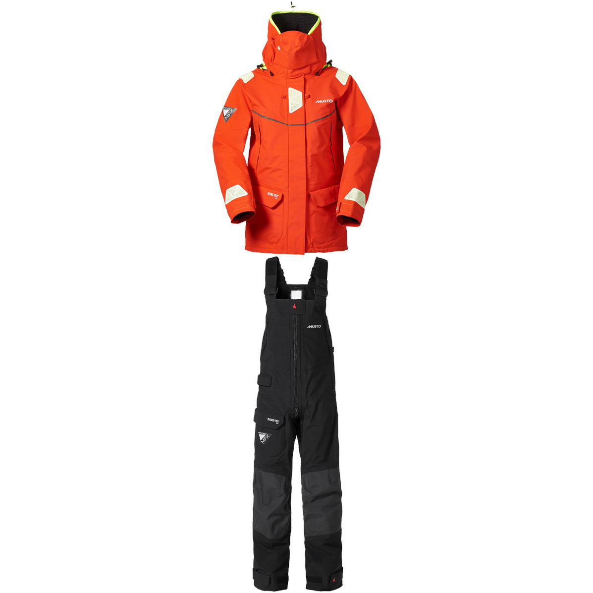 Musto Ladies MPX Goretex Offshore Jacket SM151W3 & Trouser SM1520 Combi Set FUEGO NARANJA / NEGRO