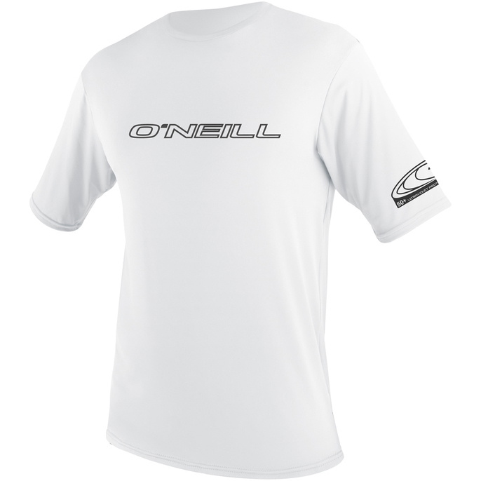 2026 O'Neill Hombres Basic Skins Camisa De Manga Corta Para El Sol 3402 - White