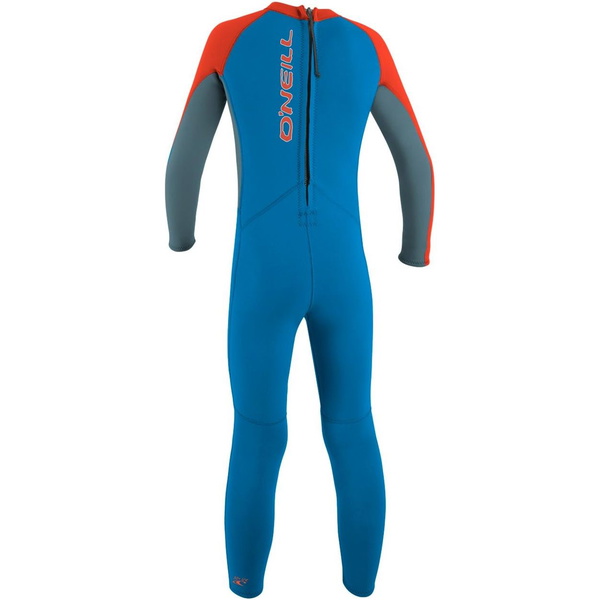 2026 O'Neill Infantes Reactor 2mm Back Zip Neopreno 4868 - Blue / Neon Red