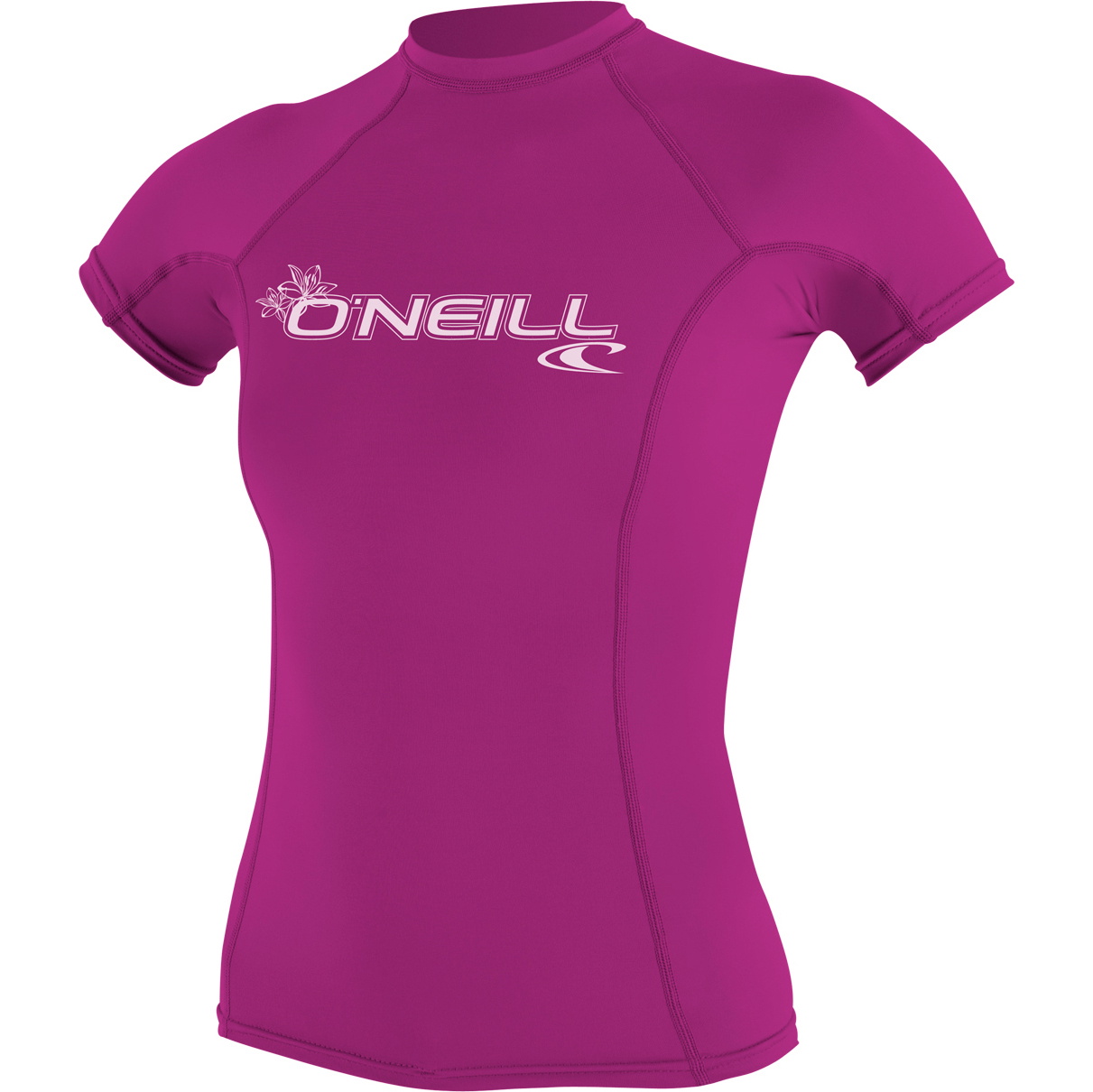 2026 O'neill Básico De Mujer Skins Manga Corta Crew Lycra Vest 3548 - Rosa Zorro