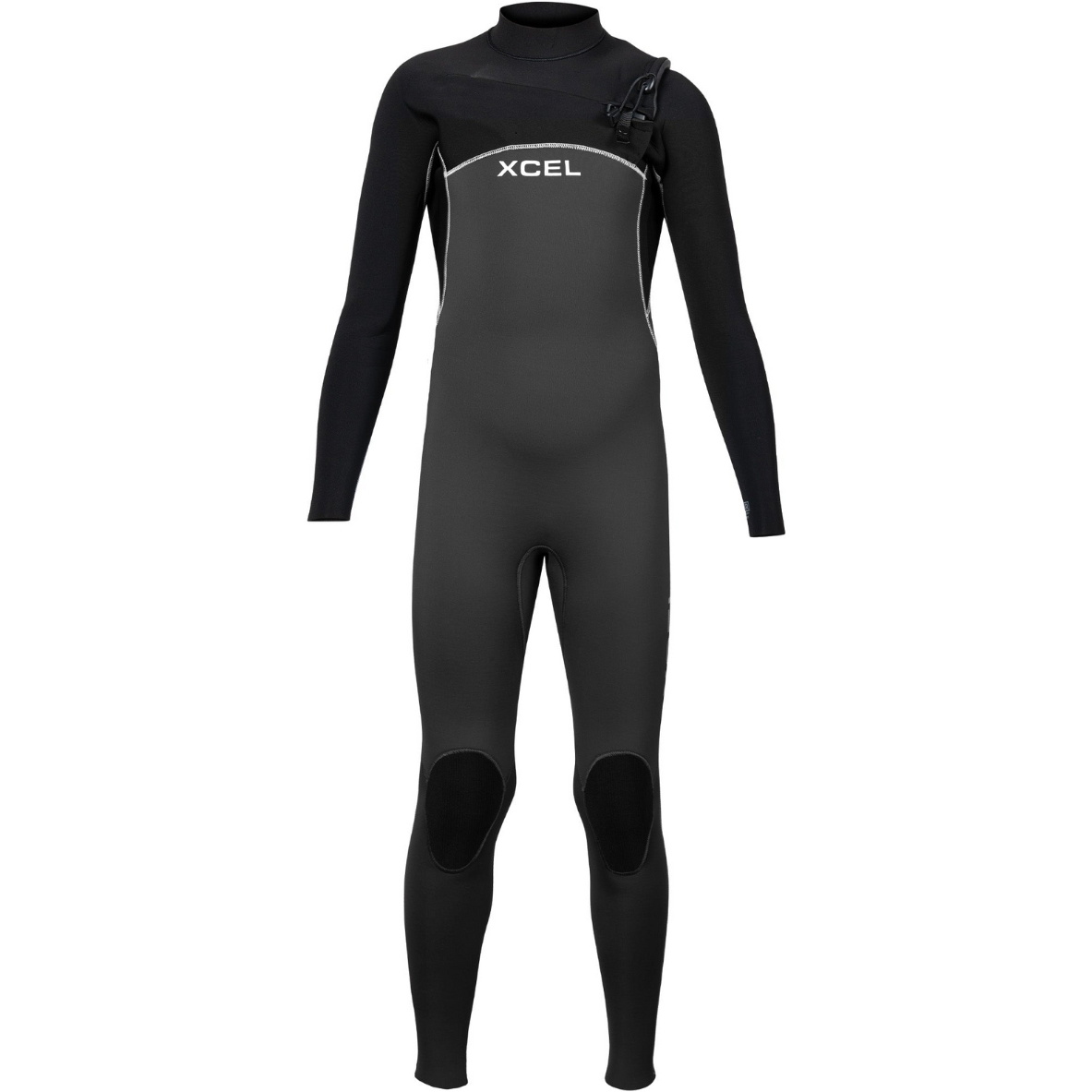 Xcel Junior Comp 5/4mm Chest Zip Neopreno KN54ZXC4GY - Graphite / Black ...