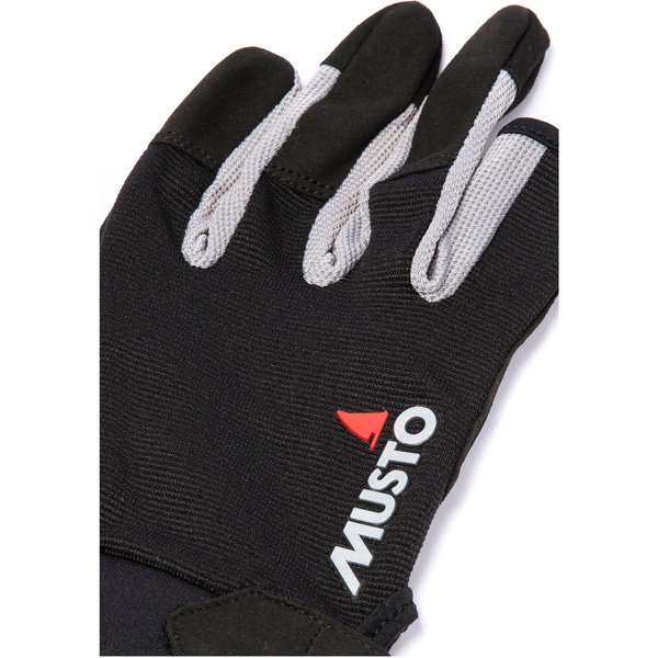 Musto Essential Sailing 3 Finger Gloves AUGL002 - Black