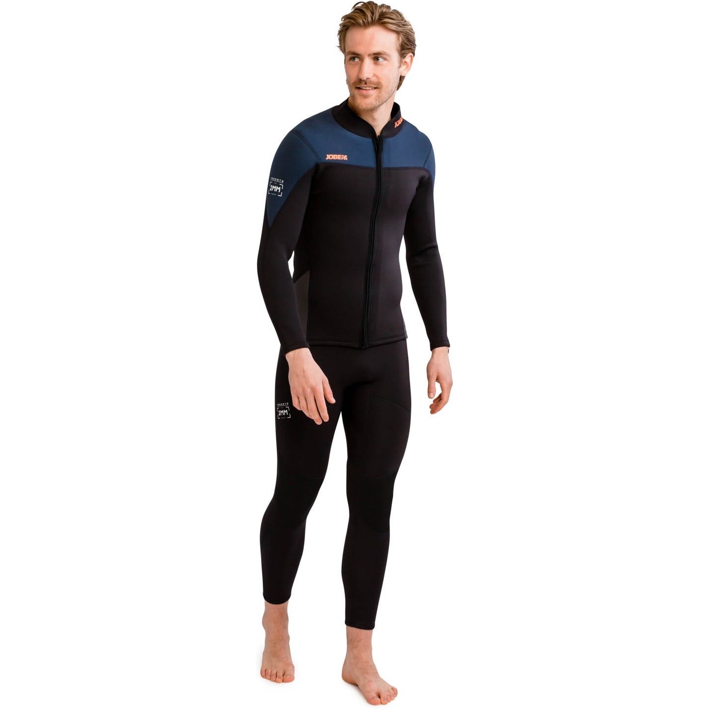 2025 Jobe Toronto Para Hombre 2mm Chaqueta De Neopreno 303823002 - Azul / Negro