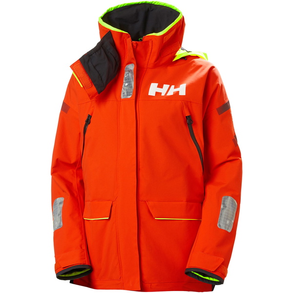 2021 Helly Hansen Conjunto Combinado De Chaqueta Y Pantalón De Navegación En Alta Mar Skagen Para Mujer - Cherry Tomato / Ebony