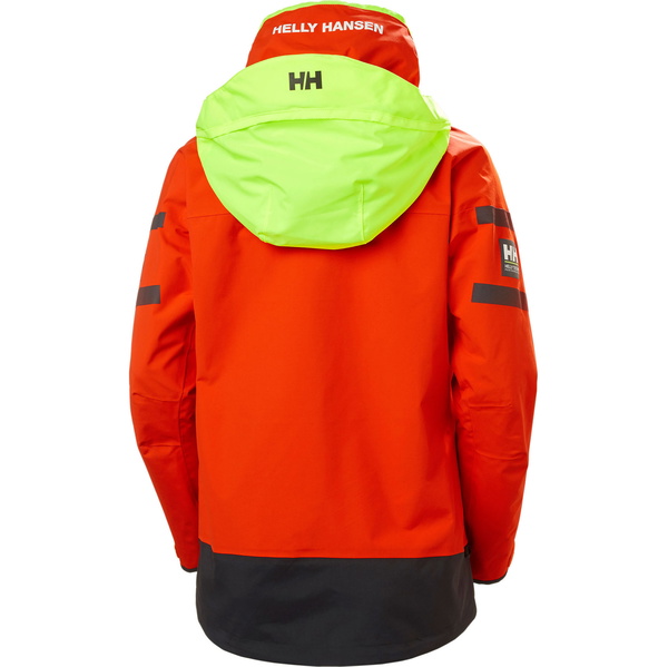 2021 Helly Hansen Conjunto Combinado De Chaqueta Y Pantalón De Navegación En Alta Mar Skagen Para Mujer - Cherry Tomato / Ebony