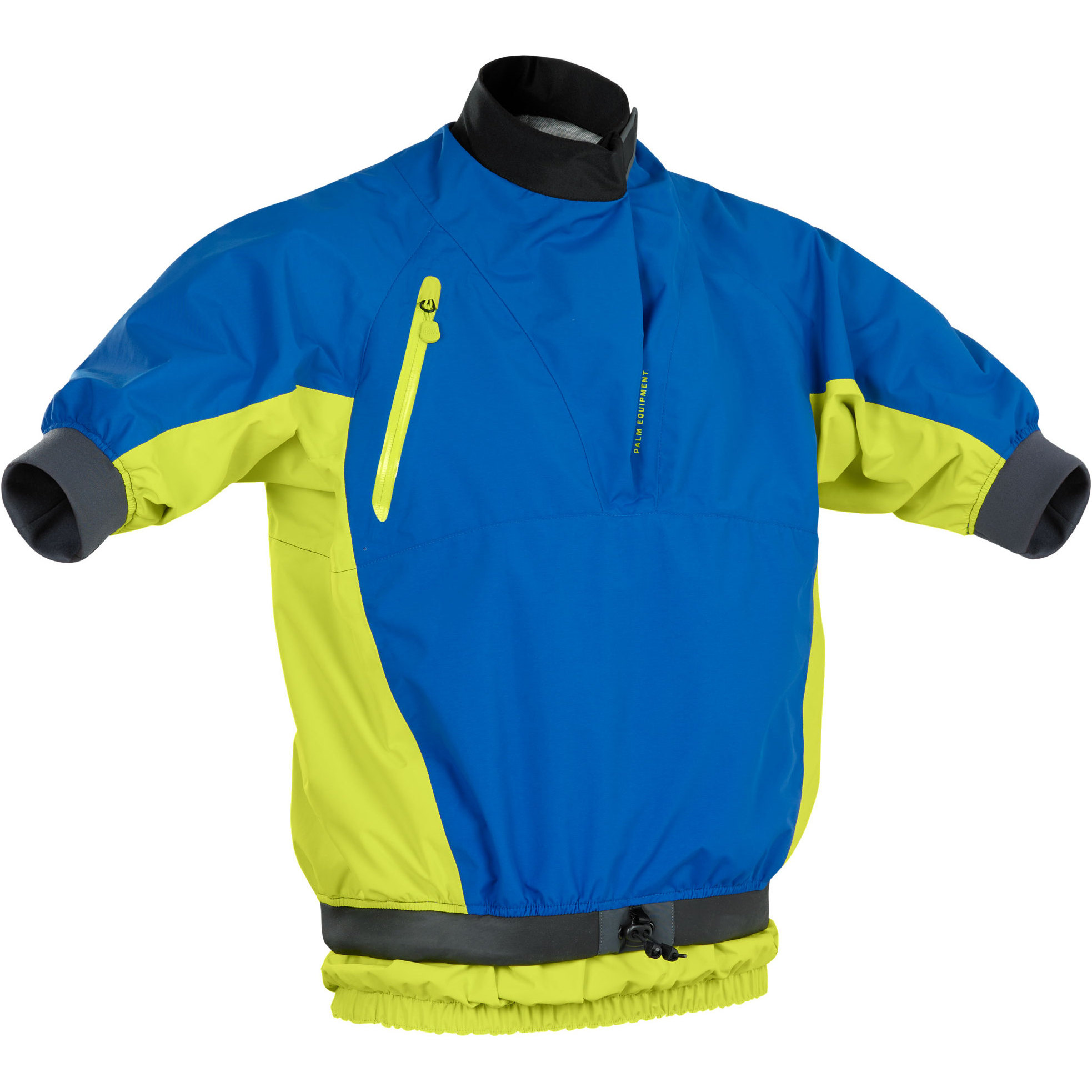 2025 Palm Mens Mistral Short Sleece Kayak Jacket 12508 - Cobalt / Citrus