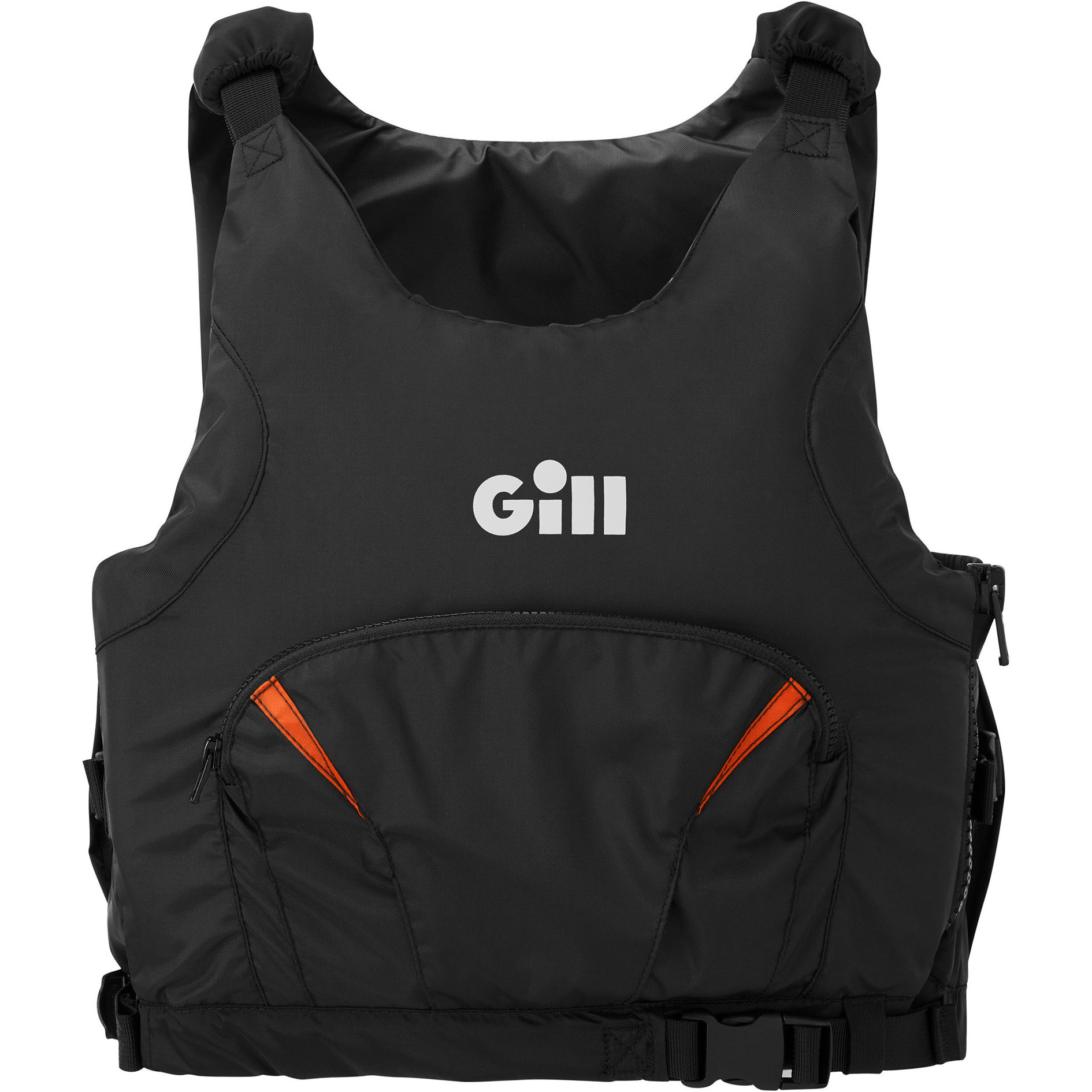 2026 Gill Pursuit Pro Racer Side Zip 50N Ayuda A La Flotabilidad 4916 - Black / Orange