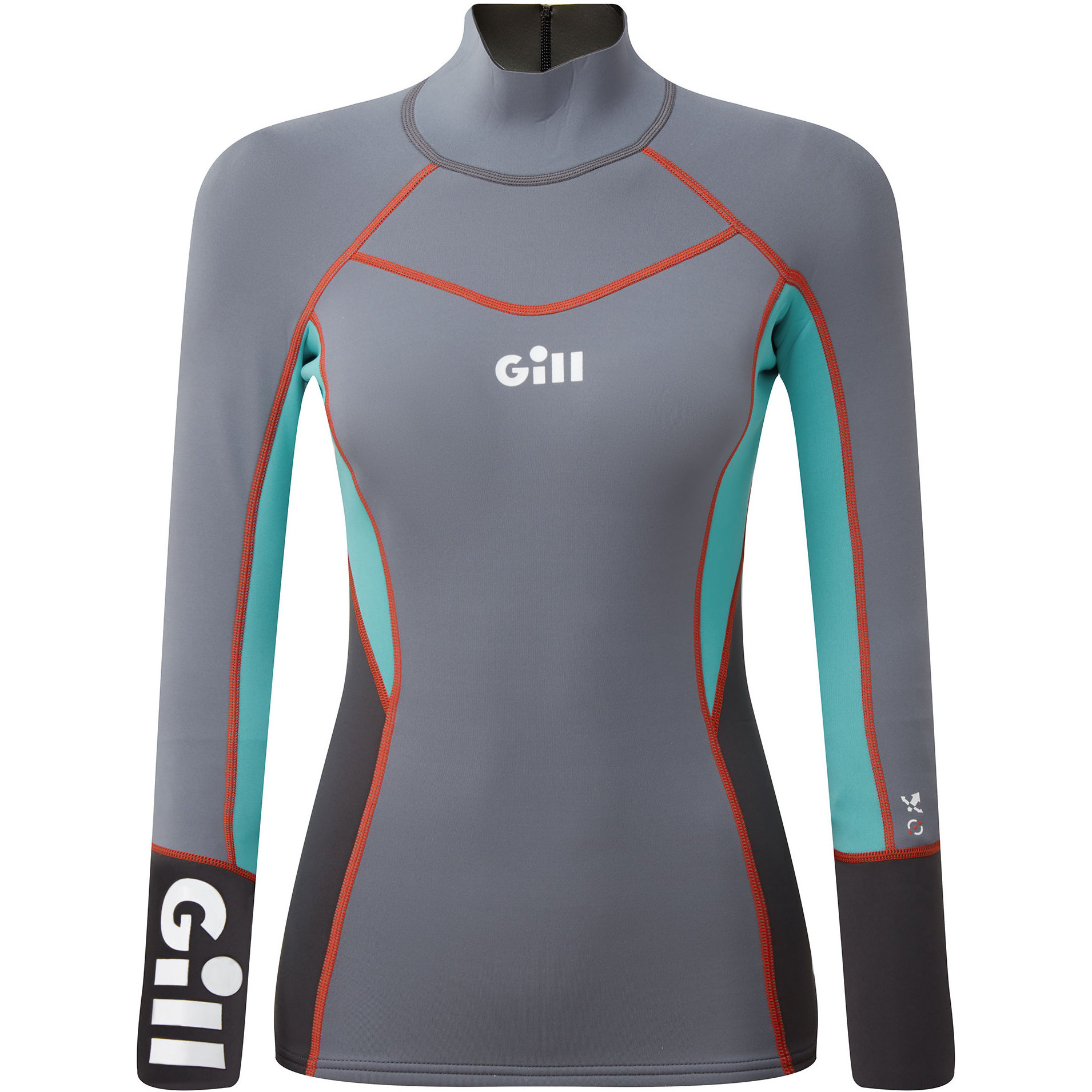 Gill Womens Zenlite 1.5mm Flatlock Neoprene Top 5003W - Steel Grey