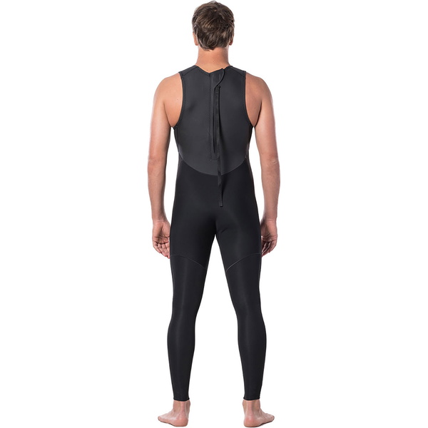 2026 Rip Curl Hombres Dawn Patrol 1.5mm Back Zip Long John Neopreno WSM9IM - Black