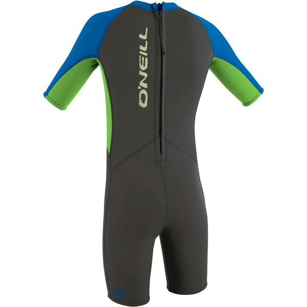 2026 O'Neill Infantes Reactor 2mm Back Zip Shorty Neopreno 4867 - Graphite / Dayglo / Ocean