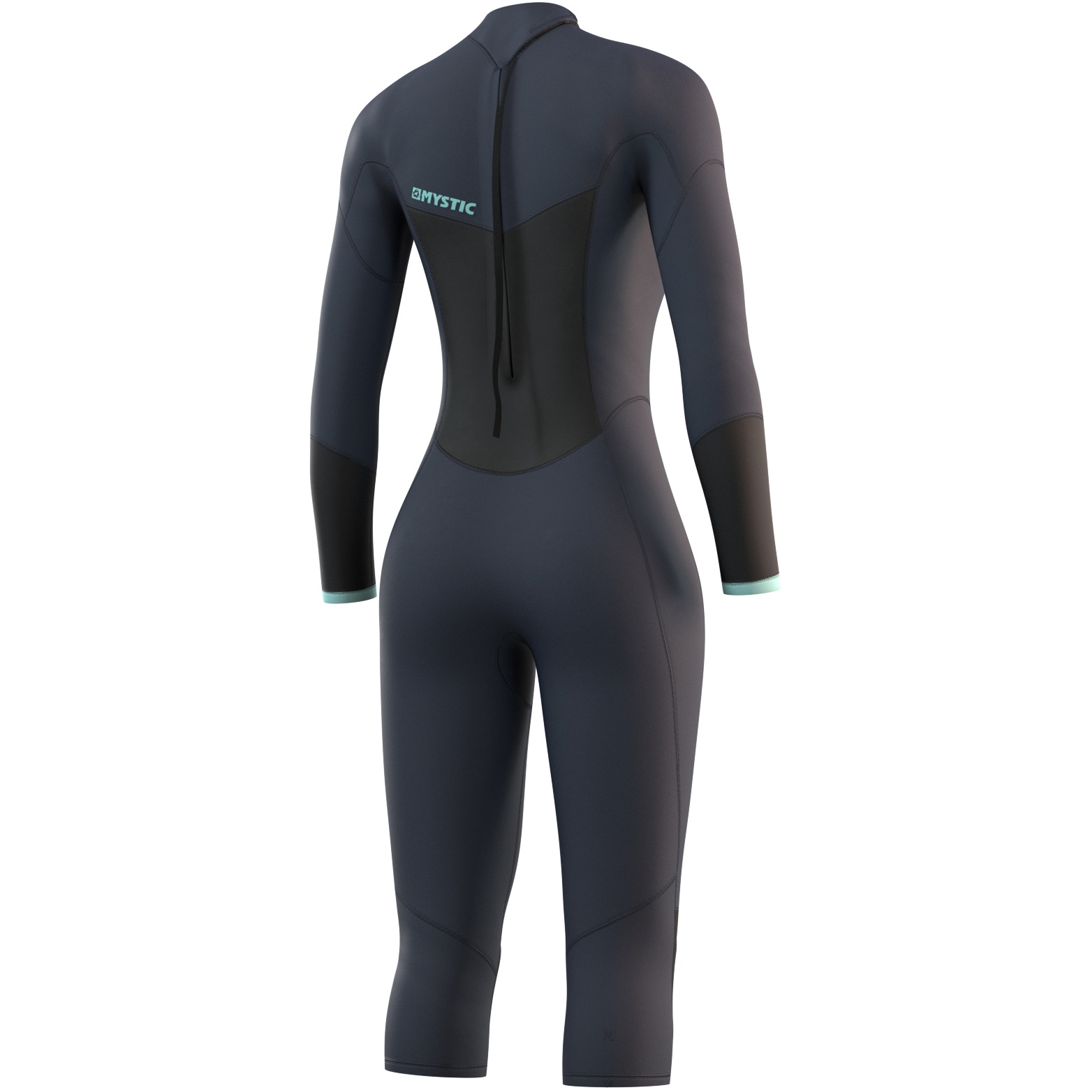 Mystic Mujer Brand 3/2mm Manga Larga Pierna Corta Back Zip Neopreno 21032 - Night Blue