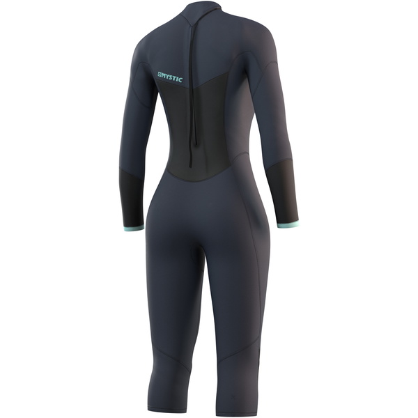 Mystic Womens Brand 3/2mm Long Arm Short Leg Back Zip Wetsuit 21032 - Night Blue