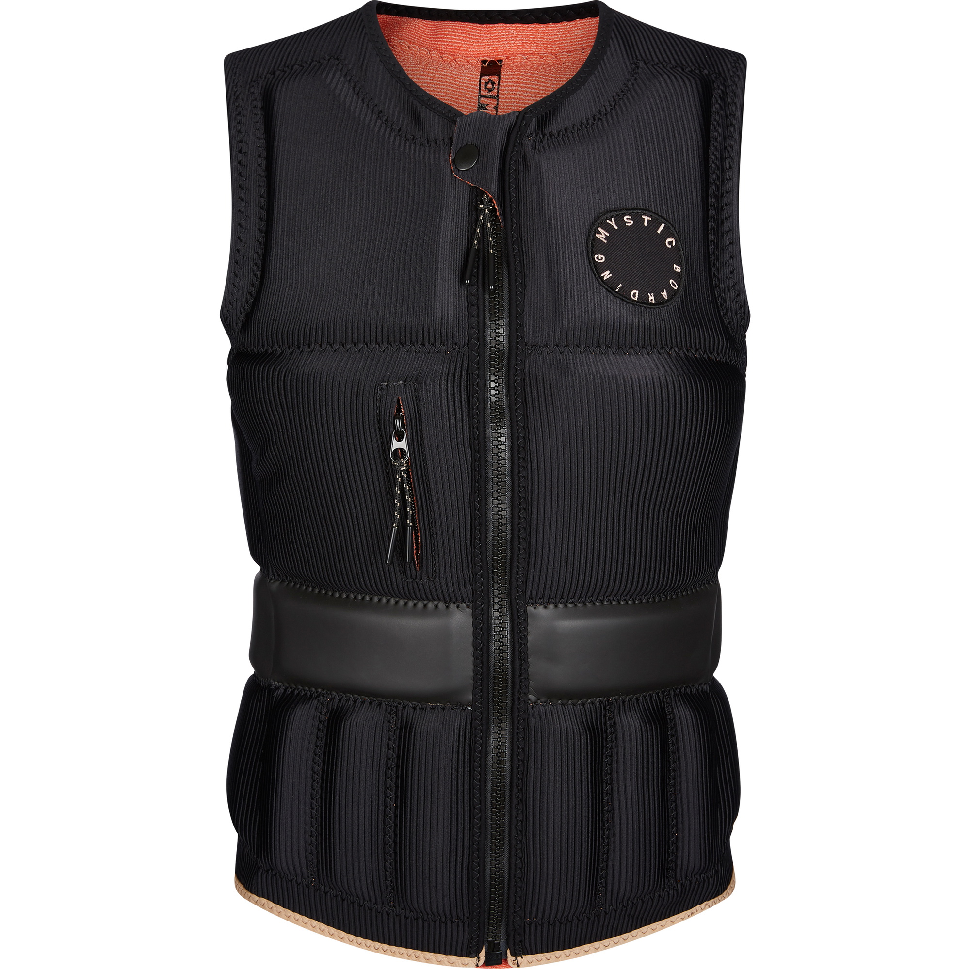 Mystic Womens Gem Front Zip Wake Impact Vest 210159 - Black