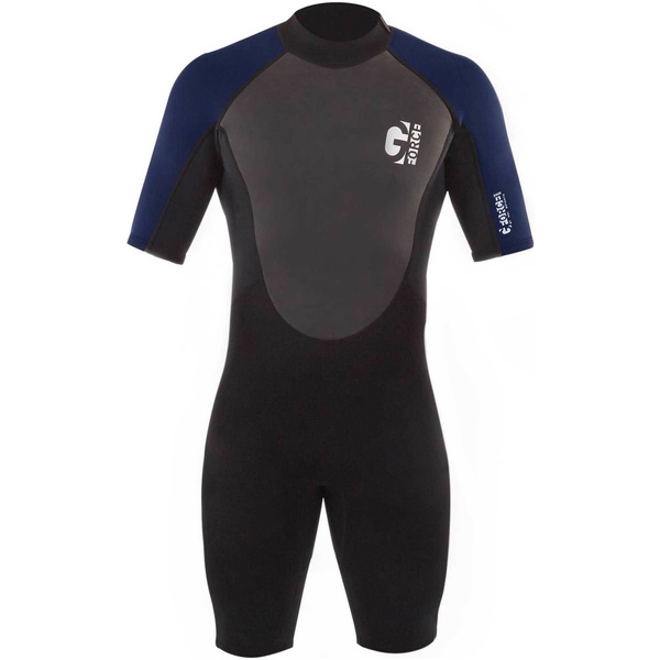 2026 Gul Hombres G-Force 3mm Back Zip Shorty Neopreno GF3305-B7 - Black / Navy