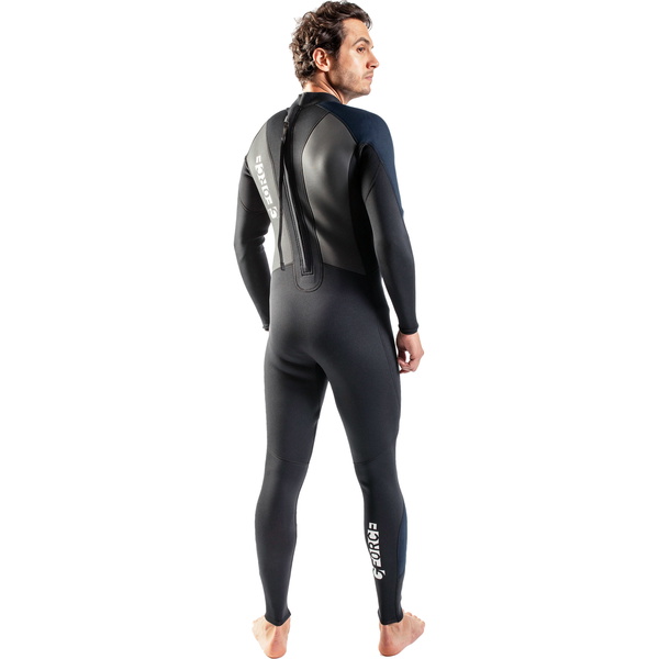 2026 Gul Hombres G-Force 3mm Back Zip Flatlock Neopreno GF1305-B7 - Black / Navy