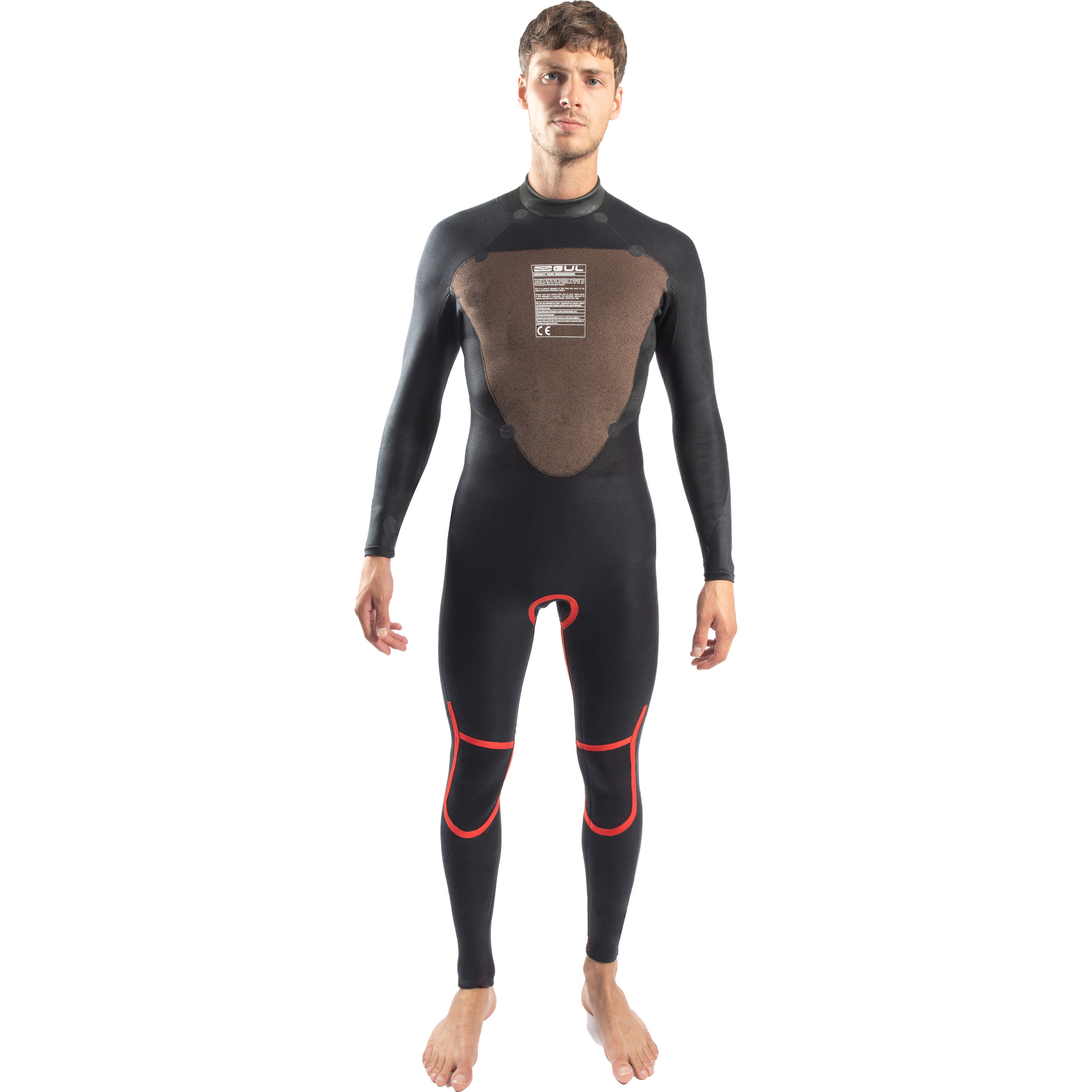 2026 Gul Hombres Response 4/3mm Gbs Back Zip Neopreno RE1246-C1 - Black