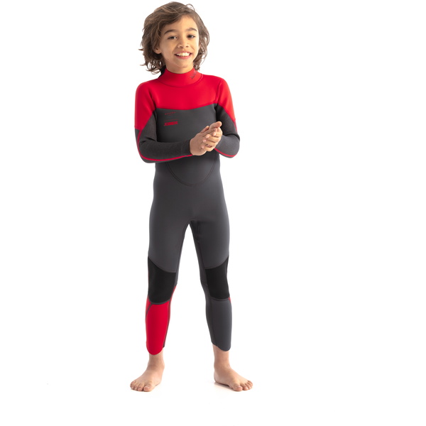 2026 Jobe Junior Boston 3/2mm Back Zip Neopreno 3035210 - Red