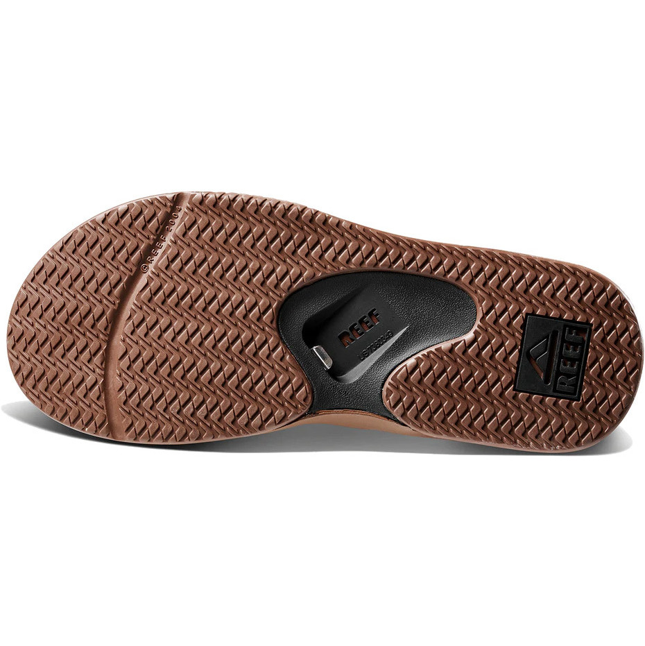 Chanclas Fanning Para Hombre 2026 Reef Ci8102 - Negro / Bronceado