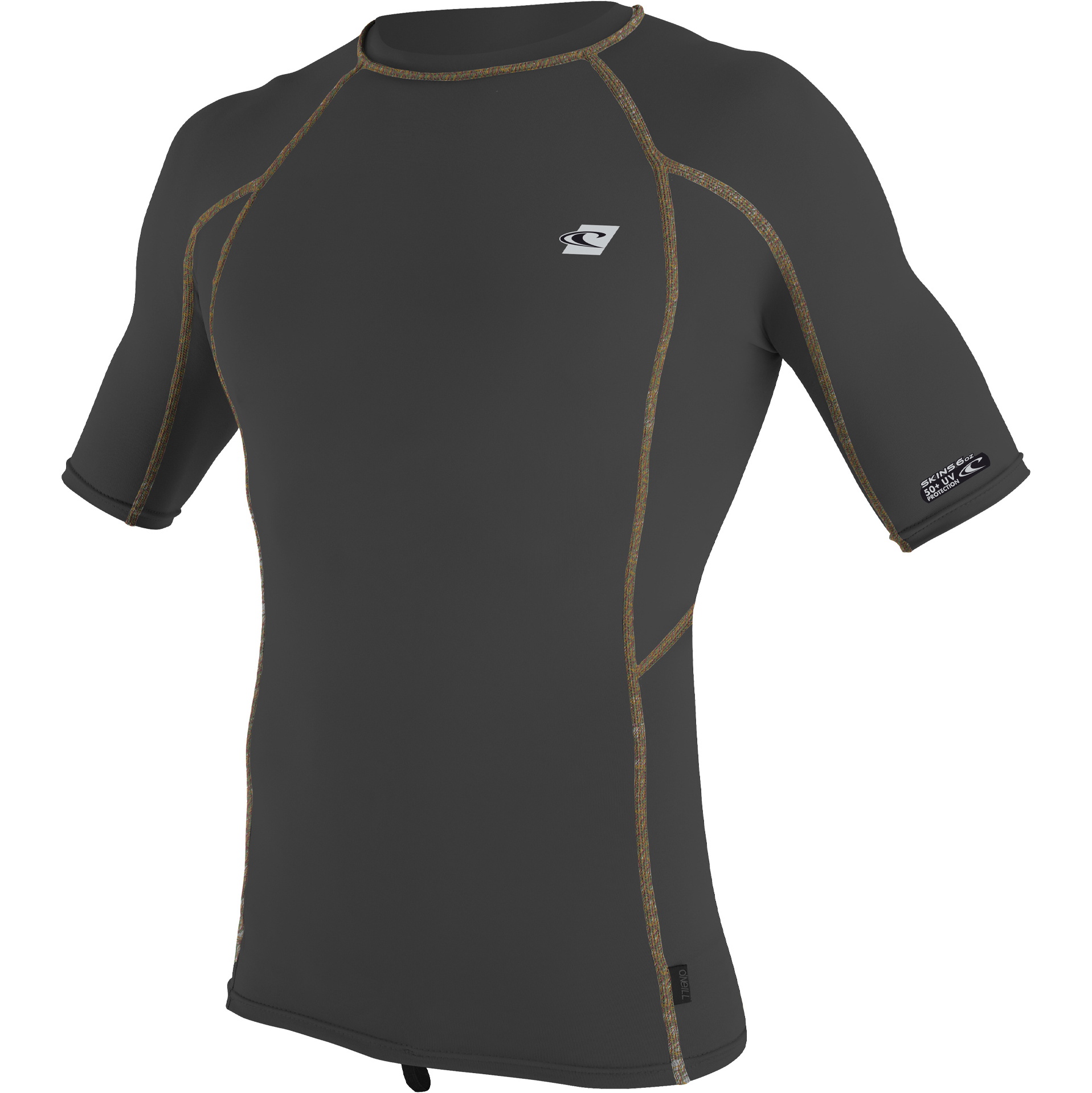 2022 O'neill Men's Premium Skins Rash Guard 4169b - Negro