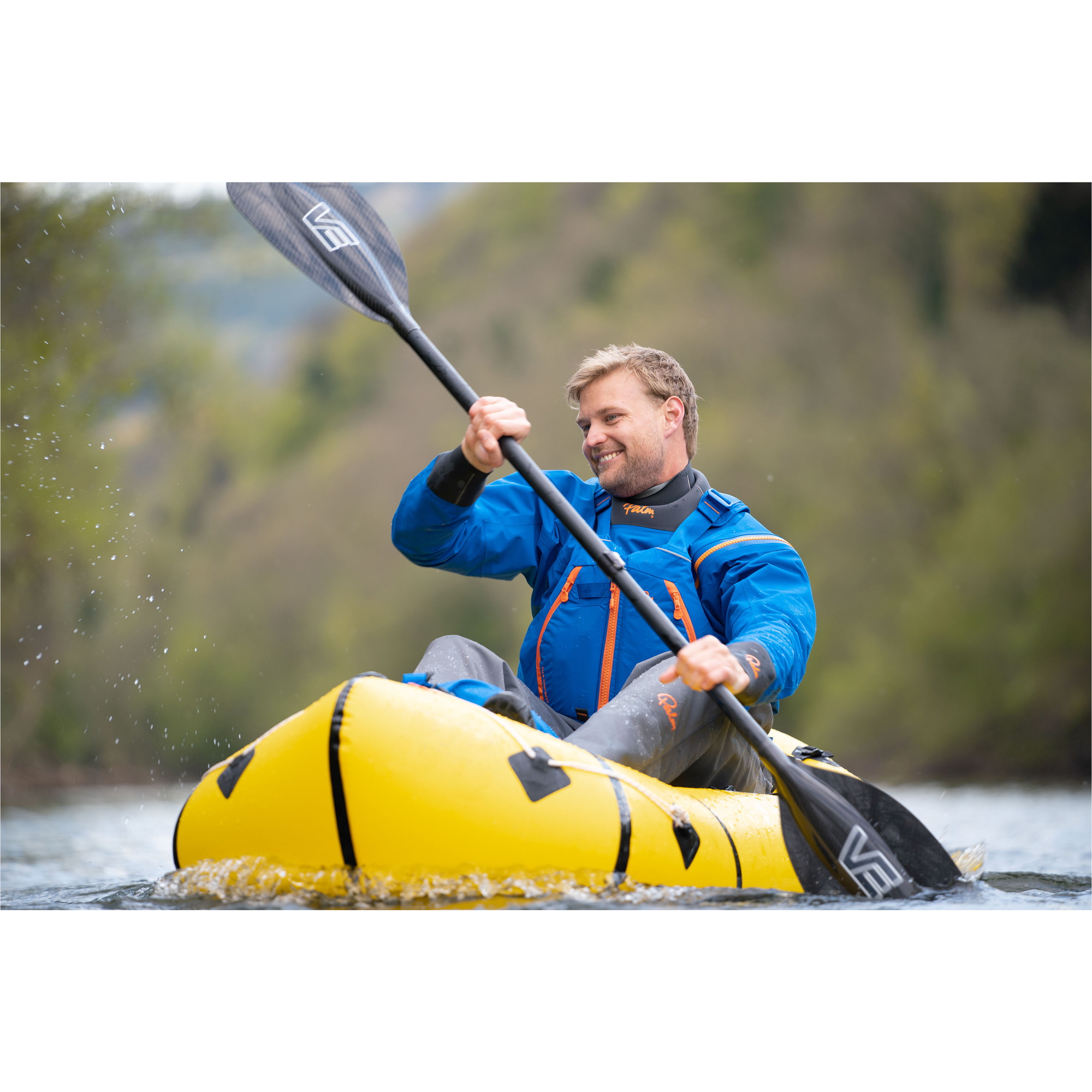 Traje Seco Rogen Para Hombre 2026 Palm Drysuit - Cobalto / Gris Azabache