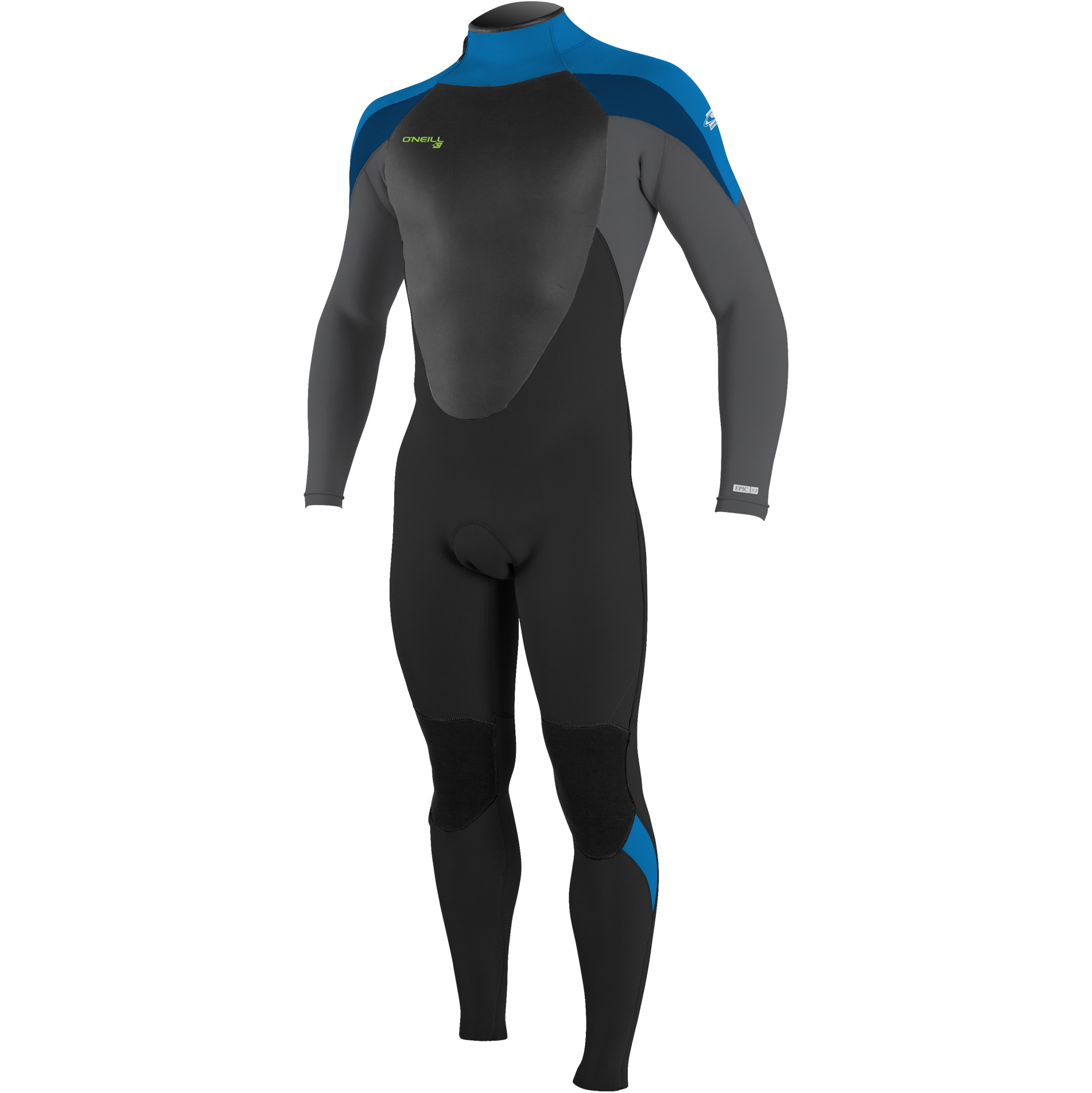 2026 O'Neill Youth Epic 3/2mm Back Zip Gbs Neopreno 4215B - Black / Baliblu