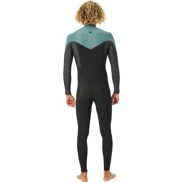 2023 Rip Curl Hombres Dawn Patrol Performance Eco 3/2mm Chest Zip Neopreno 15MMFS - Muted Green
