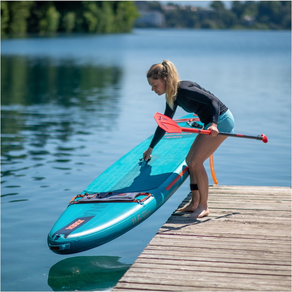 2024 Jobe Duna 11'6 Inflatable Sup Paddle Board Package 486423007 Teal - Board, Bag, Pump, Paddle & Leash