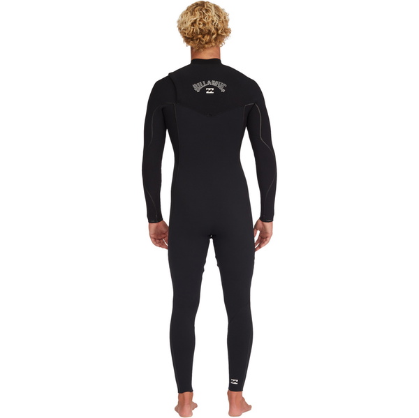 2023 Billabong Hombres Furnace Natural 3/2mm Zip Free Neopreno ABYW100183 - Black