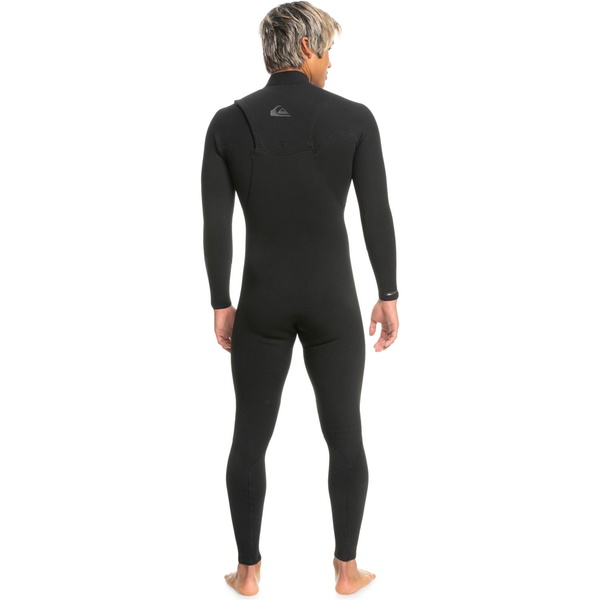 2024 Quiksilver Hombres Highline 3/2mm Chest Zip Neopreno EQYW103157 - Black