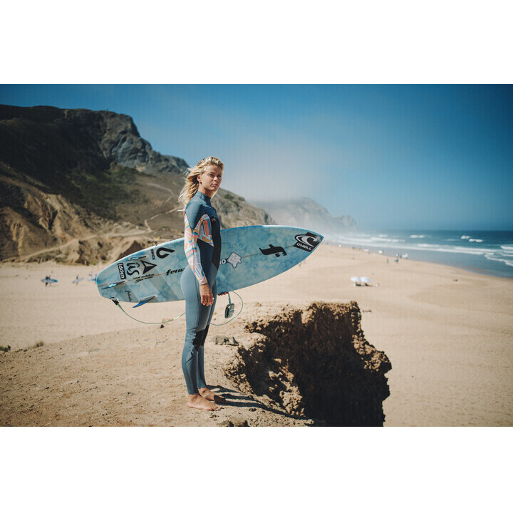 2024 O'Neill Mujer Epic 4/3mm Chest Zip Neopreno 5356 - Shade / Arta Geo