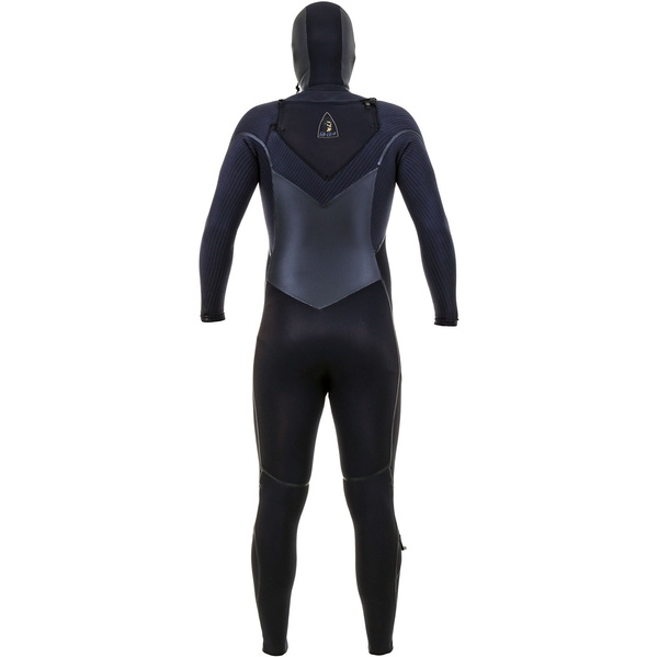 2025 O'Neill Hombres Mutant Legend 5/4mm Chest Zip Con Capucha Neopreno 5369 - Black