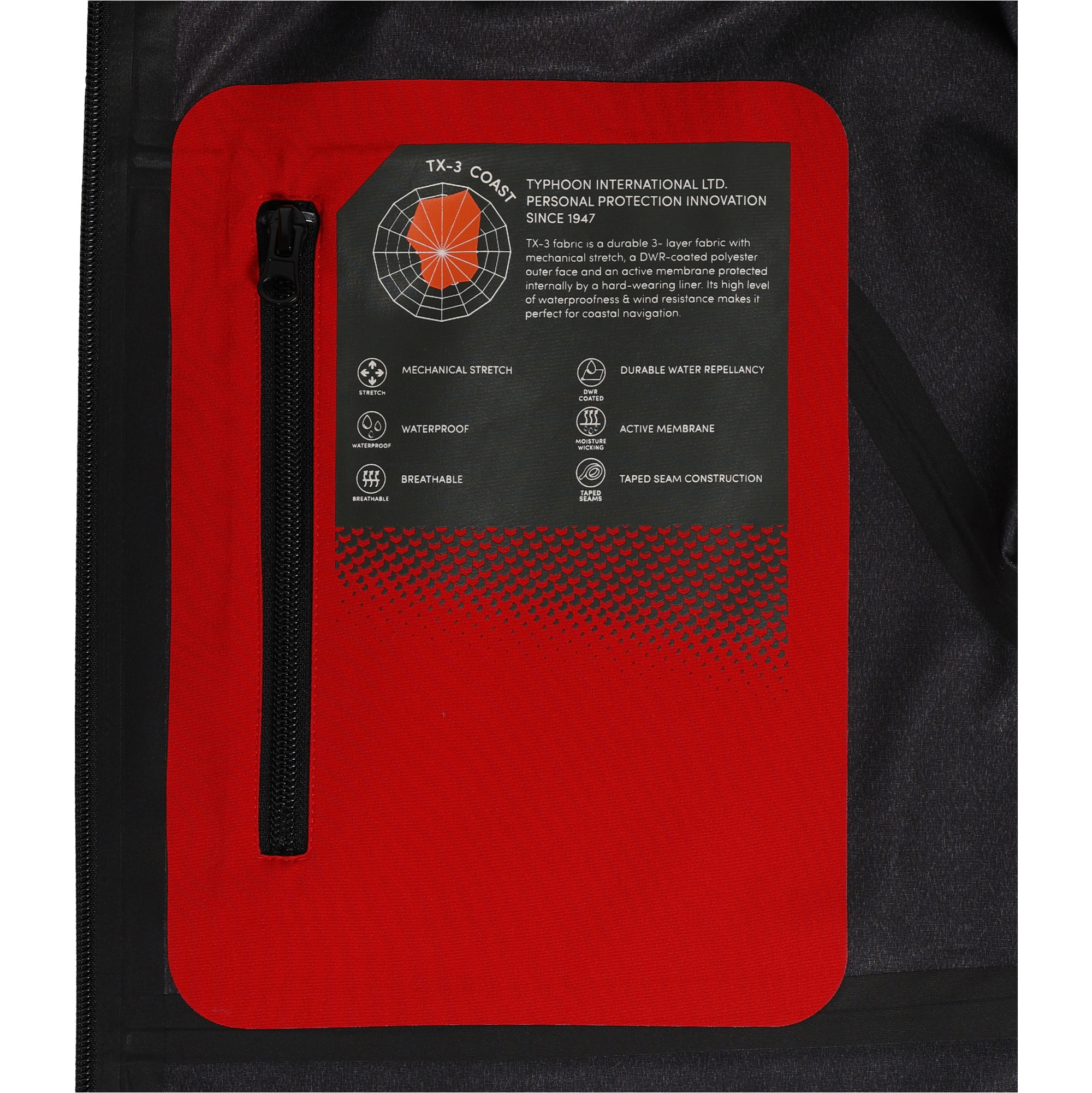 2026 Typhoon Performance Chaqueta De Vela P2037 - Red / Solar