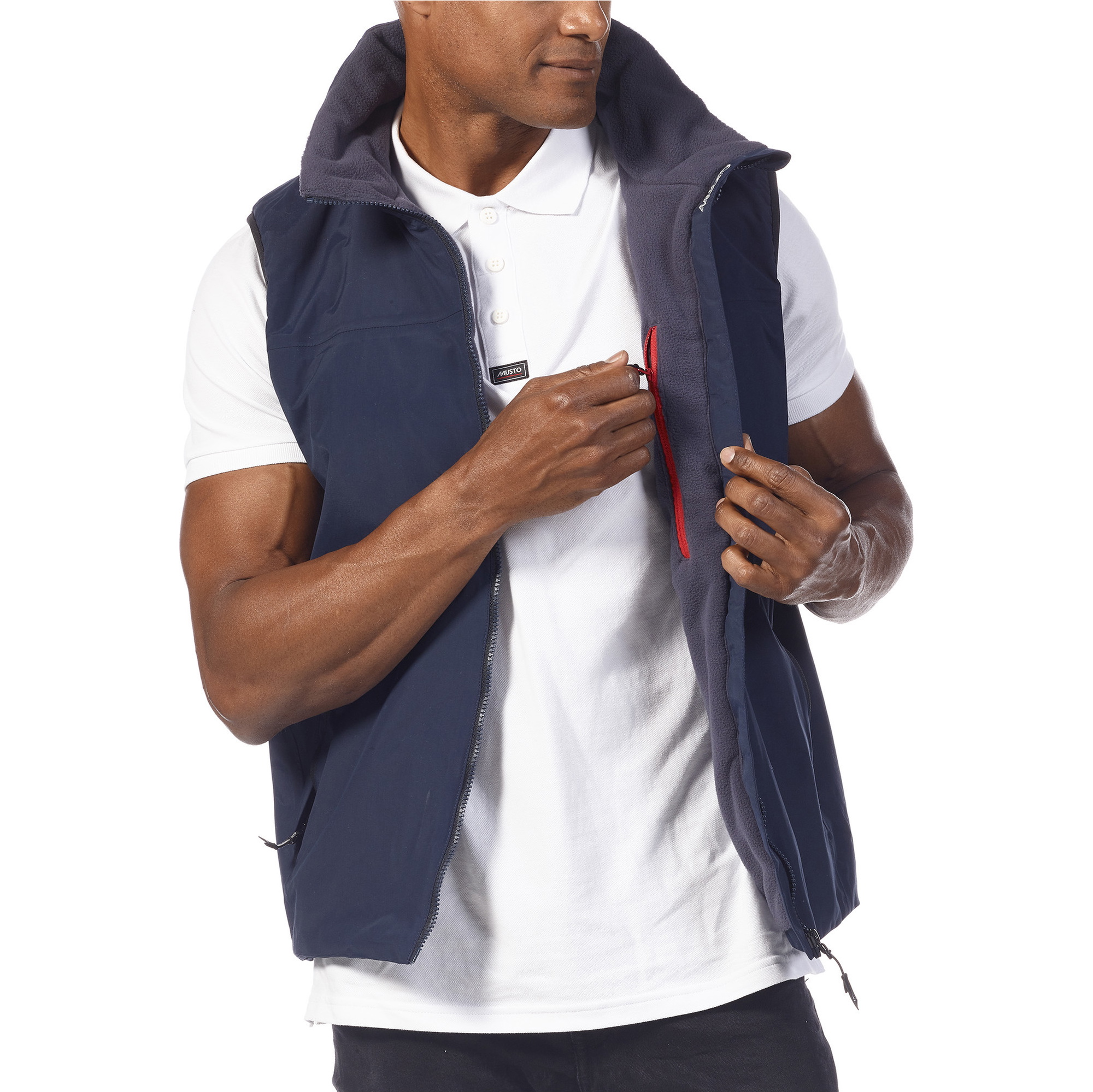 Chaleco Ajustado Para Hombre Musto 2026 2.0 82283 - Navy / Ceniza