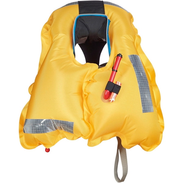 2026 Crewsaver Crewfit 180N Pro automático con arnés Chaleco salvavidas negro 9025BKA + LUZ GRATUITA