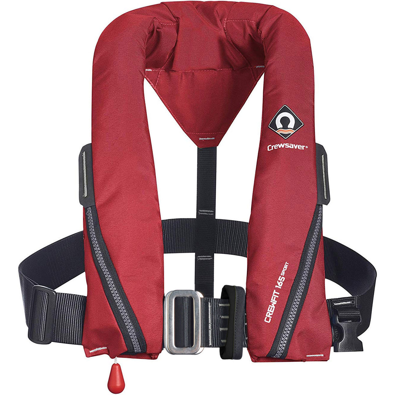 2026 Crewsaver Crewfit 165N Sport Manual Harness Lifejacket 9715RM - Red