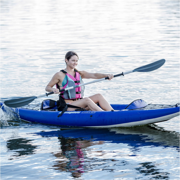 2019 Aquaglide Chelan Hb One 1 Hombre Kayak Inflable De Alta Presión Azul - Kayak Only Agche1
